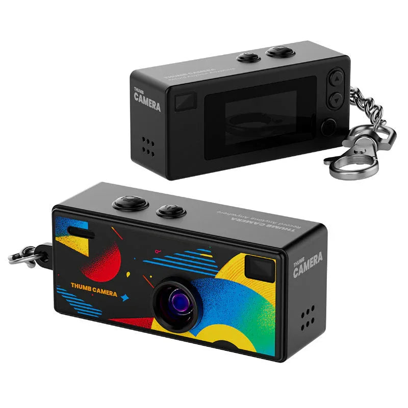 Vintage Mini High-Definition Camera - Compact 1080P Thumb-Sized Retro Camera with 0.96-Inch Display and 3-Hour Battery Life for Travel & Vlogging - ZeeTec Store