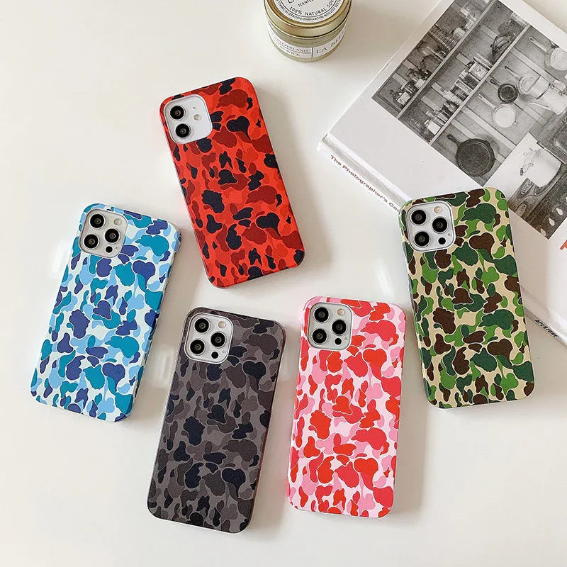 Camouflage Pattern Hard Phone Case for iPhone - ZeeTec Store