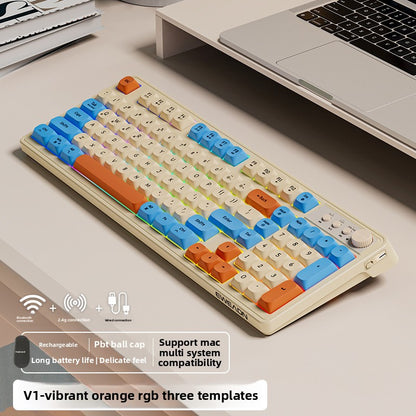 Wireless Keyboard Mouse Backlight Mechanical Feel