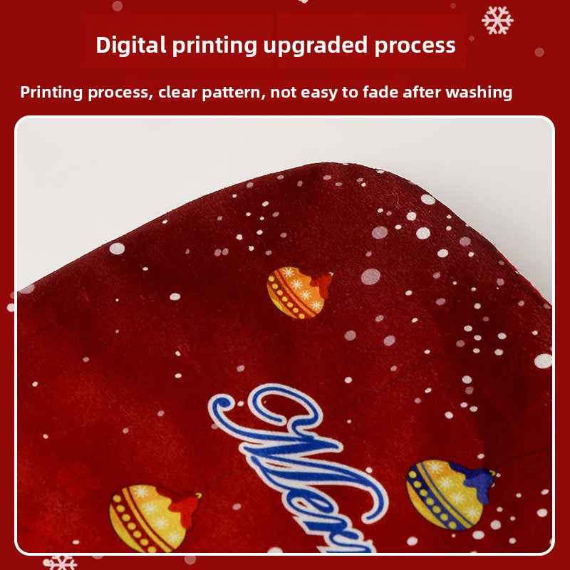 Christmas chair back cover Festive Decorative Design
