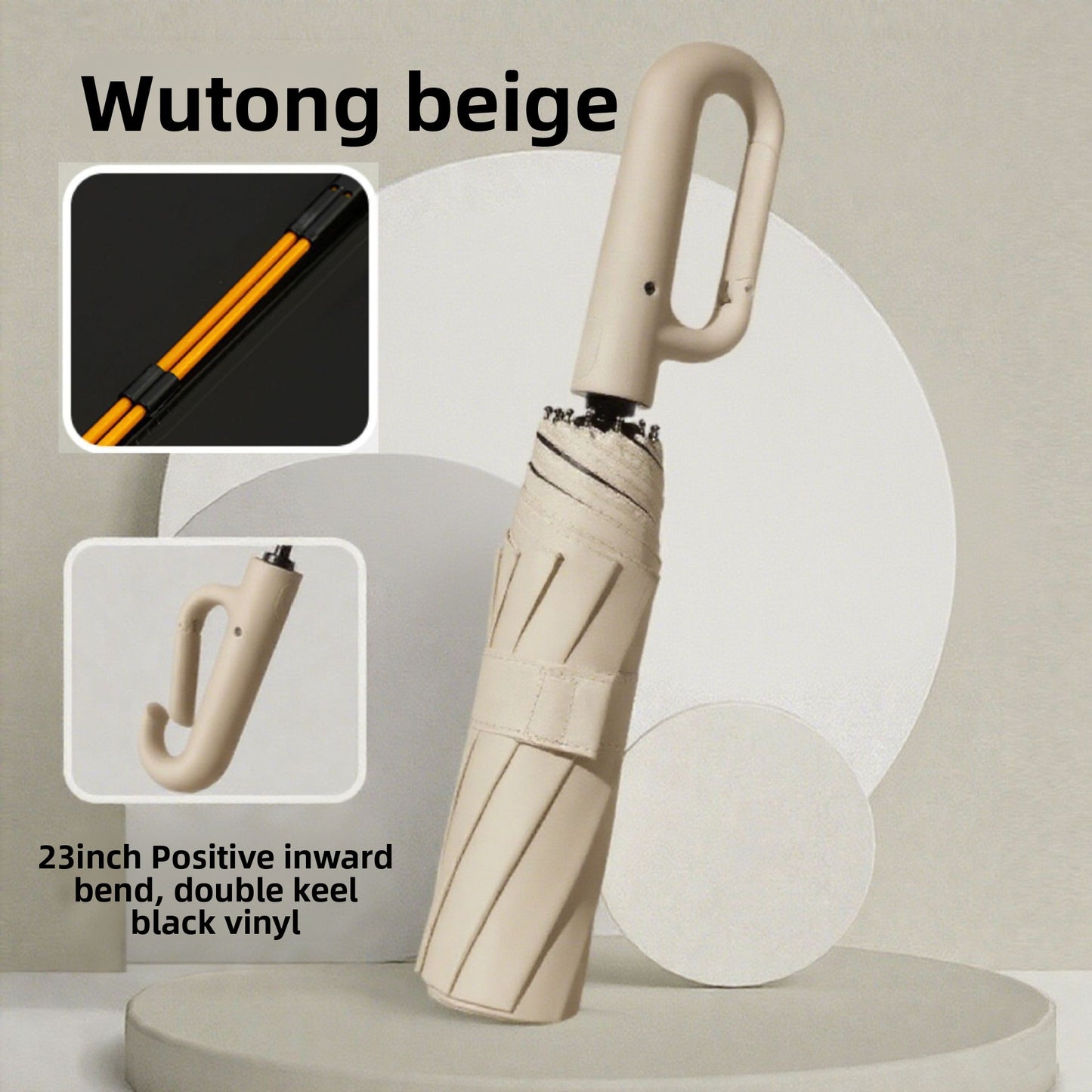 Automatic Folding Sun and Rain Umbrella with Windproof Design for Winter and Summer