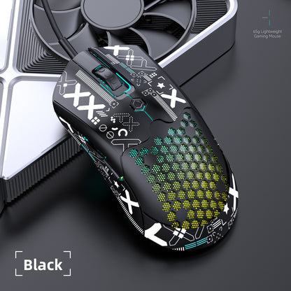 Free Wolf M5 Lightweight Wired RGB Gaming Mouse