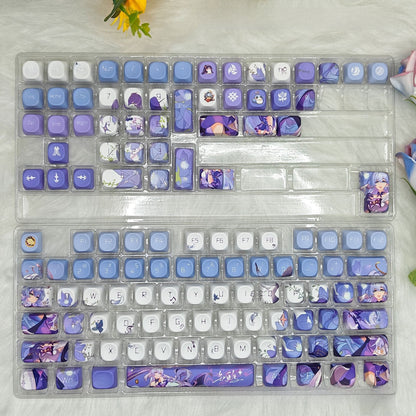 Side-Engraved Translucent PBT Mechanical Keyboard Keycaps