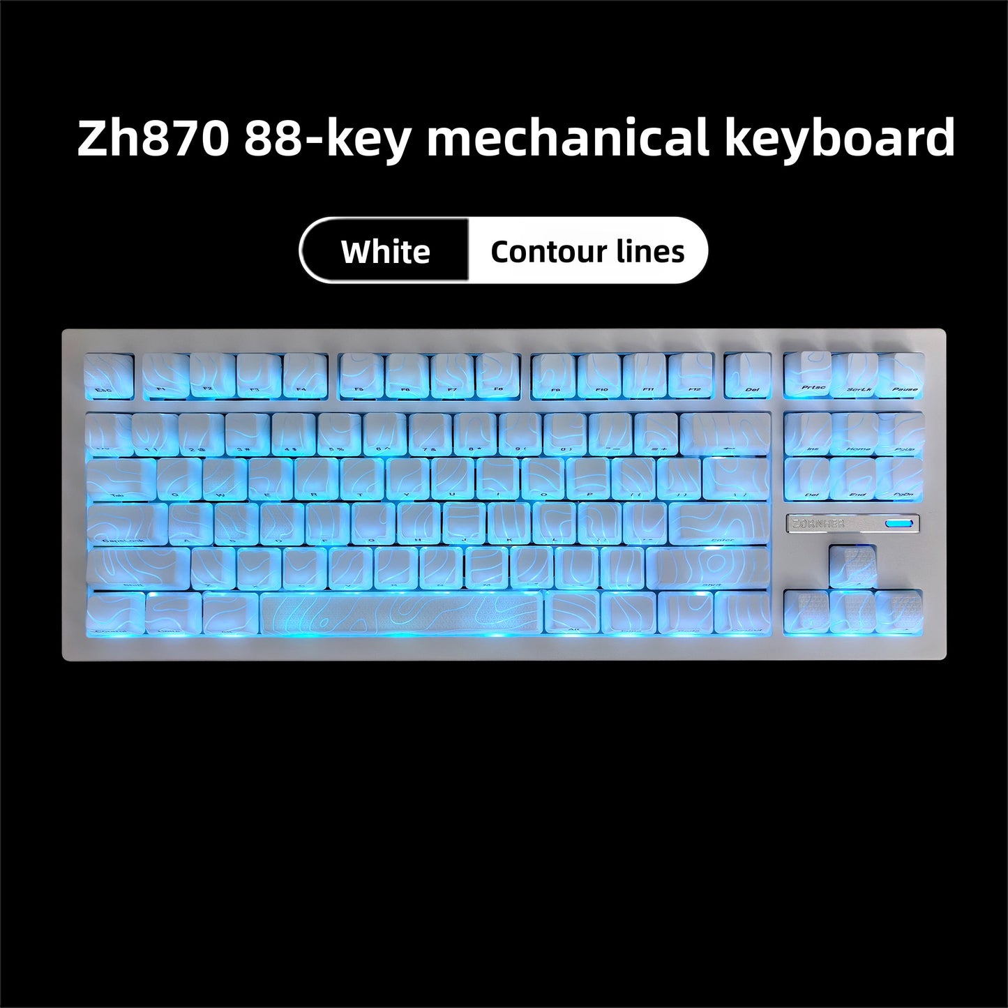 ZORNHER ZH870 Wireless Gaming Keyboard Three-Mode Full-Key Hot-Swappable
