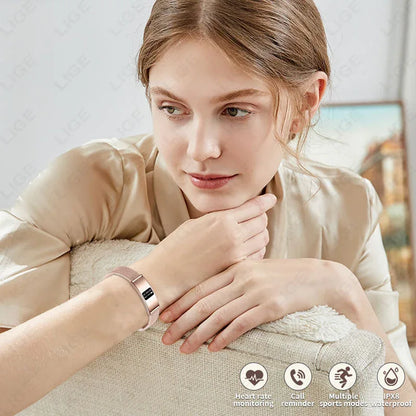 Smart Wristband Heart Rate Tracker with TFT Display - Tracks Heart Rate, Sleep, Steps, Blood Pressure & Smart Alerts - ZeeTec Store