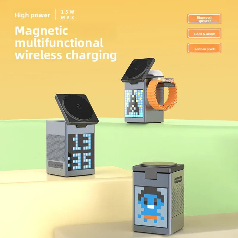 Wireless Charging Bluetooth Speaker with Magnetic Suction - ZeeTec Store