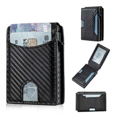 Leather Two-fold Wallet Card Holder