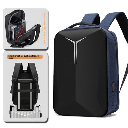 Hard Shell Laptop Backpack with Reflective Strips