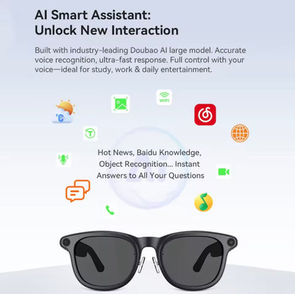 Smart Glasses 8MP Camera with Charging Case