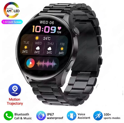 Fashion Smart Watch for Men and Women with AMOLED Screen, Bluetooth Calling, Heart Rate Monitoring, and More - ZeeTec Store