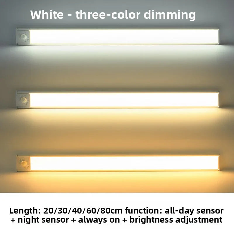 Ultra-thin Body Induction Light Bar - Rechargeable with Remote Control and Self-Adhesive Features - ZeeTec Store