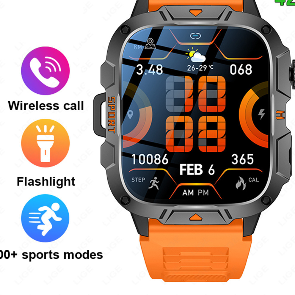 Lige Multifunctional Health Smart Watch with Bluetooth Call