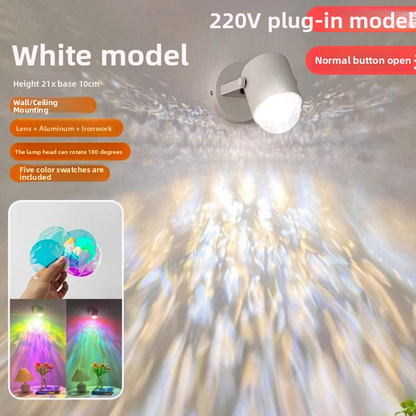 Water Ripple Projection Atmosphere Lamp with Remote Control