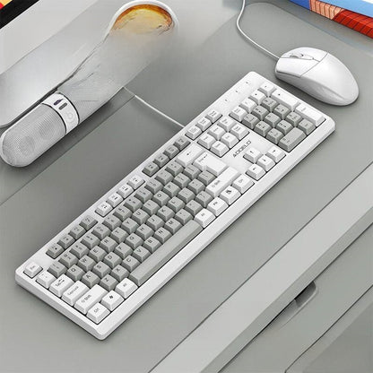 Office keyboard and mouse wired Magnetic Axis 104 keys