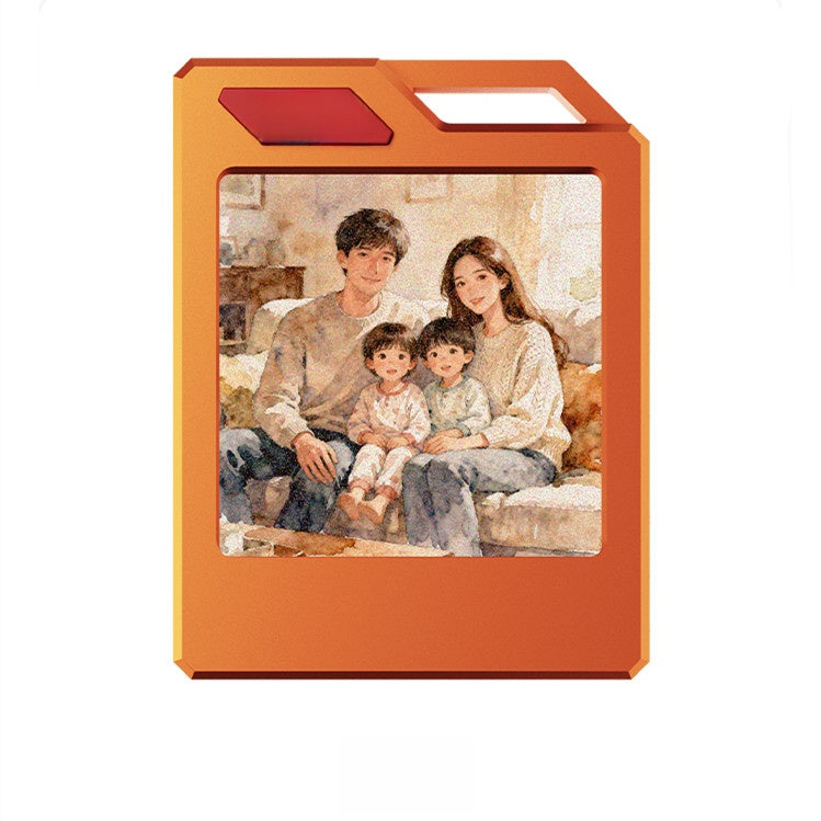 Customizable E-Ink Photo Keychain with Tracking