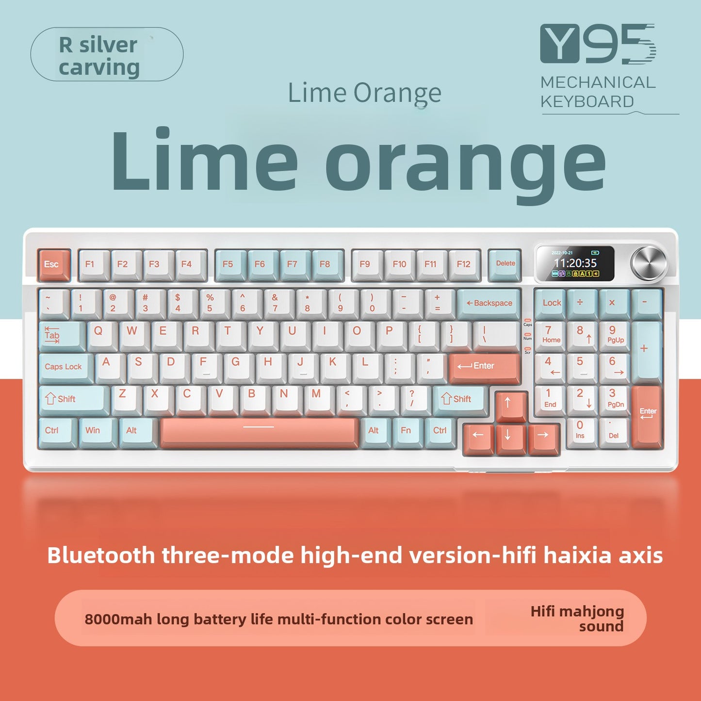 Mechanical Keyboard Triple-mode 98-Key Layout for Ultimate Typing Experience