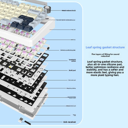 Wireless Mechanical Keyboard and Mouse Set