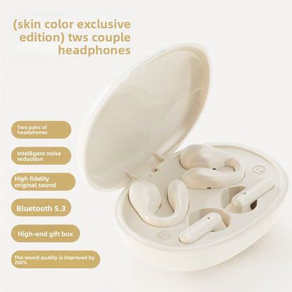 Sports over-ear headphones, Ear Clip Design, Long Battery Life, Bilateral Stereo, Low Latency, Call & Music: Supports clear calls and high-quality music playback