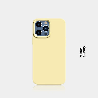 New Liquid Silicone Solid-Color Phone Case Shockproof