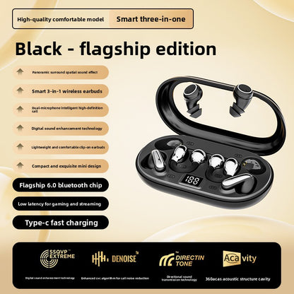 Tri-Functional Bluetooth Earbuds PowerBank with Transparent Charging Case
