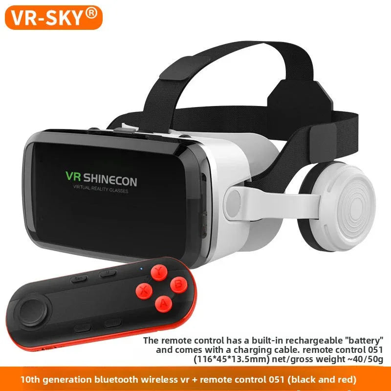 Wireless Bluetooth VR Headset G04BS - 3D Virtual Reality Game Helmet - ZeeTec Store