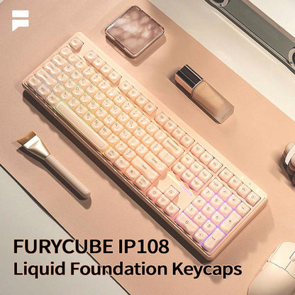 Furycube IP108 Mechanical Feel Wireless Keyboard with RGB Backlight