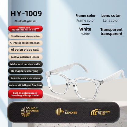 Smart AI Bluetooth Glasses with Translation and Music