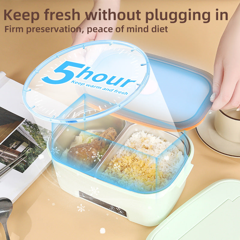 Portable USB Electric Heating Lunch Box with Rechargeable Battery
