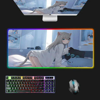 RGB Gaming Mouse Pad with LED Lighting for Enhanced Gameplay - ZeeTec Store