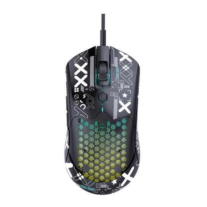 Free Wolf M5 Lightweight Wired RGB Gaming Mouse