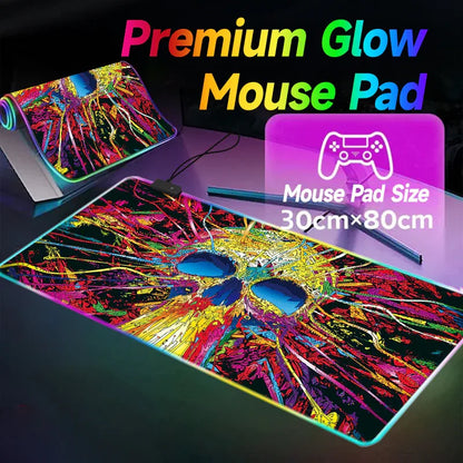 Colorful LED Mouse Pad for Enhanced Gaming Experience - Super Large Luminous Design - ZeeTec Store