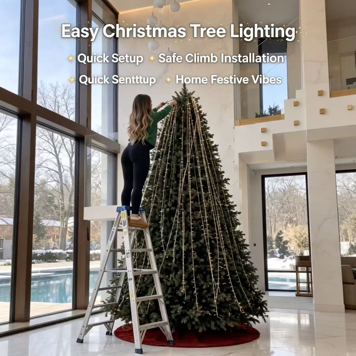 Smart RGB LED Christmas light string DIY Light Show for Christmas and Festive Season