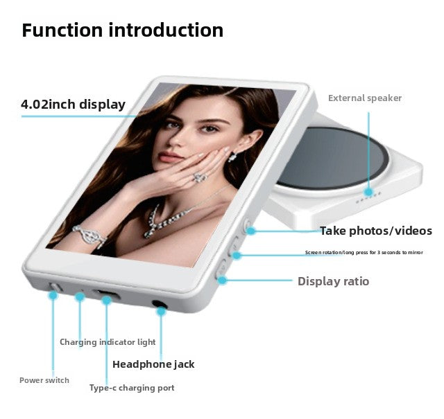Magnetic Phone Screen Mirroring Device with Audio Live Broadcasting