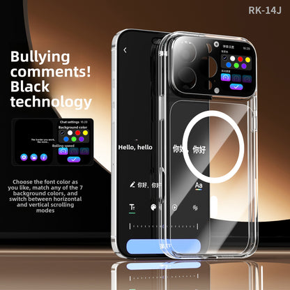 Transparent Magnetic iPhone Case with screen customizable