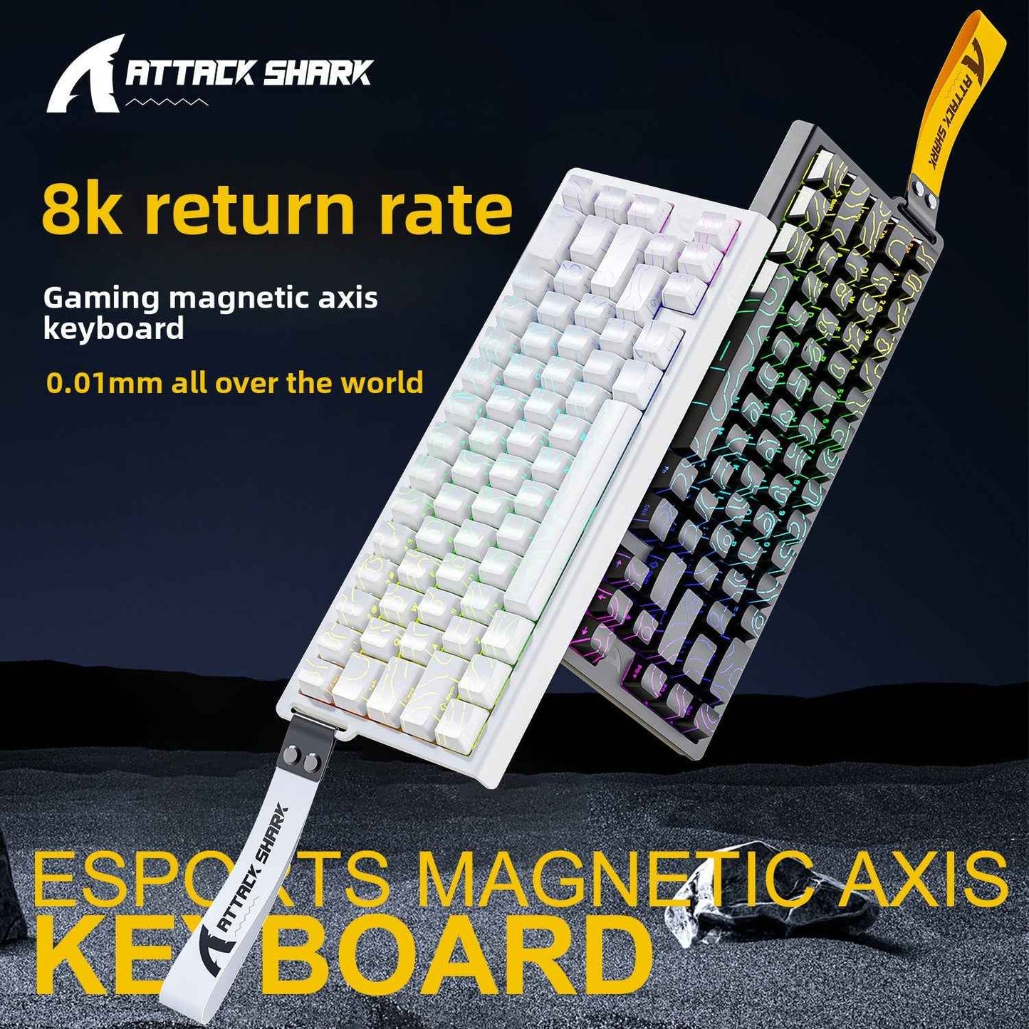 Attack Shark X68HE Pro Magnetic Axis RGB Gaming Mechanical Keyboars