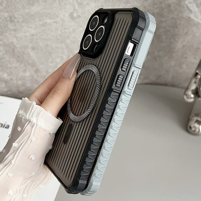Magnetic Phone Case for iPhone with Shockproof Corners and Anti-Slip Grip