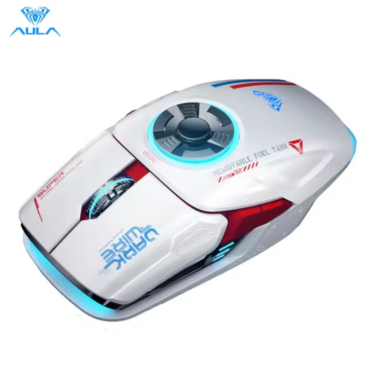 AULA H530 Wireless RGB Fidget Spinner Gaming Mouse 4-Mode Gyro Silent Rechargeable Esports