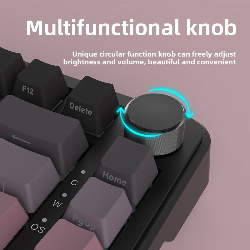 Custom Mechanical Keyboard RGB - Triple Mode Backlight for Ultimate Gaming Experience