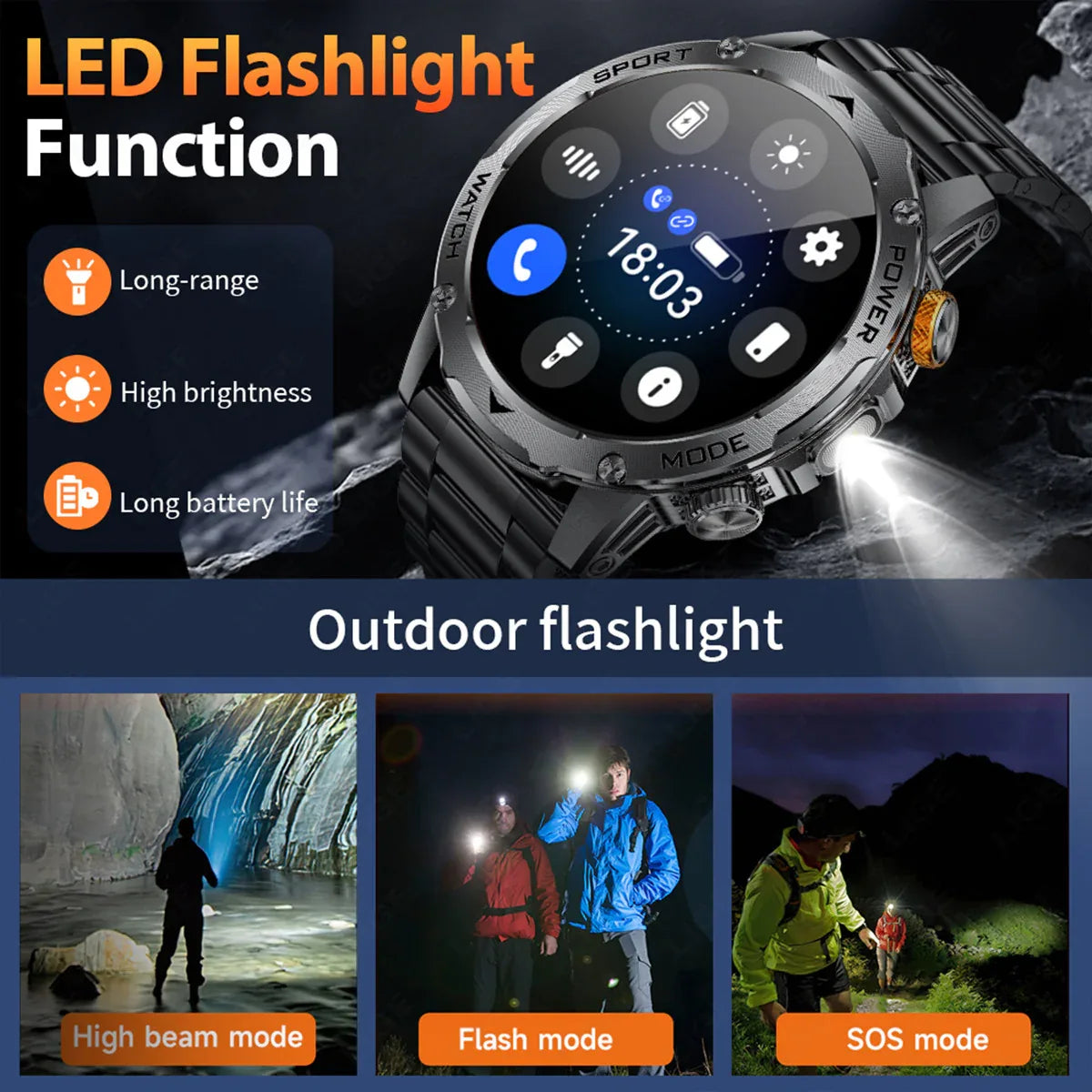 Bluetooth Smart Watch - Advanced Fitness Tracking & Notifications - ZeeTec Store