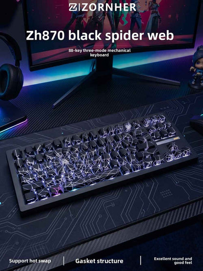 ZORNHER Wireless Gaming Keyboard Three-Mode Full-Key Hot-Swappable