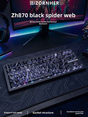 ZORNHER ZH870 Wireless Gaming Keyboard Three-Mode Full-Key Hot-Swappable