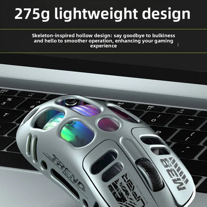 Hollow-out Wireless Gaming Mouse with Three-mode Connectivity for Ultimate Performance - ZeeTec Store