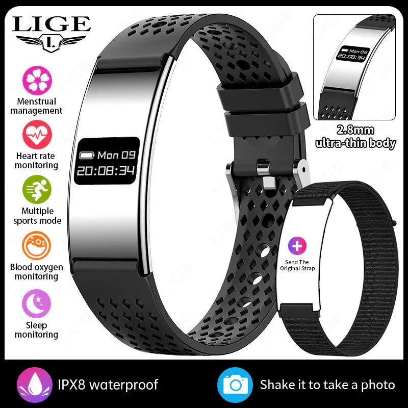 Smart Wristband Heart Rate Tracker with TFT Display - Tracks Heart Rate, Sleep, Steps, Blood Pressure & Smart Alerts - ZeeTec Store