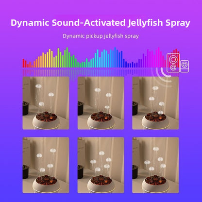 Ultrasonic Essential Oil Diffuser with Flame Effect and Color Changing Lights