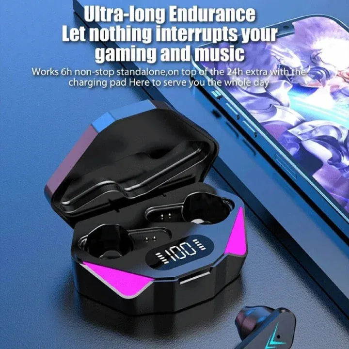 Wireless Earbuds with Bass, LED Display, HiFi Music Stereo Surround, Gaming Talk & Wide Compatibility - ZeeTec Store