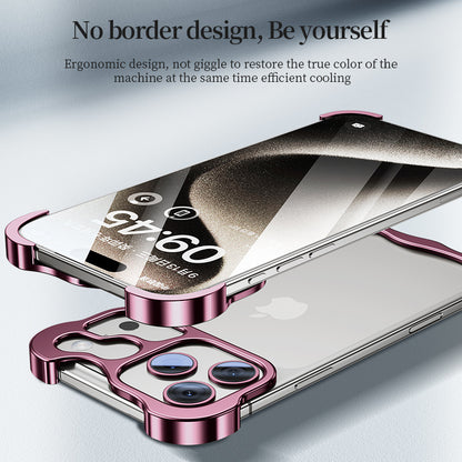 Metal Frameless Phone Case with HD Lens Protection