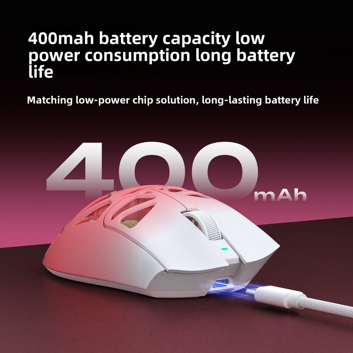 Aula SC620 Wireless Gaming Mouse - Tri-Mode, 12000 DPI, Lightweight Design