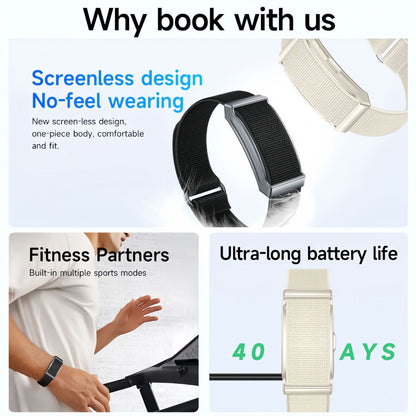 G69 Screenless Smart Bracelet with Health Monitoring