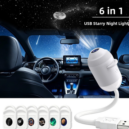 USB Starry Sky Projector Night Light Voice Control Themes Festive Christmas Ambience