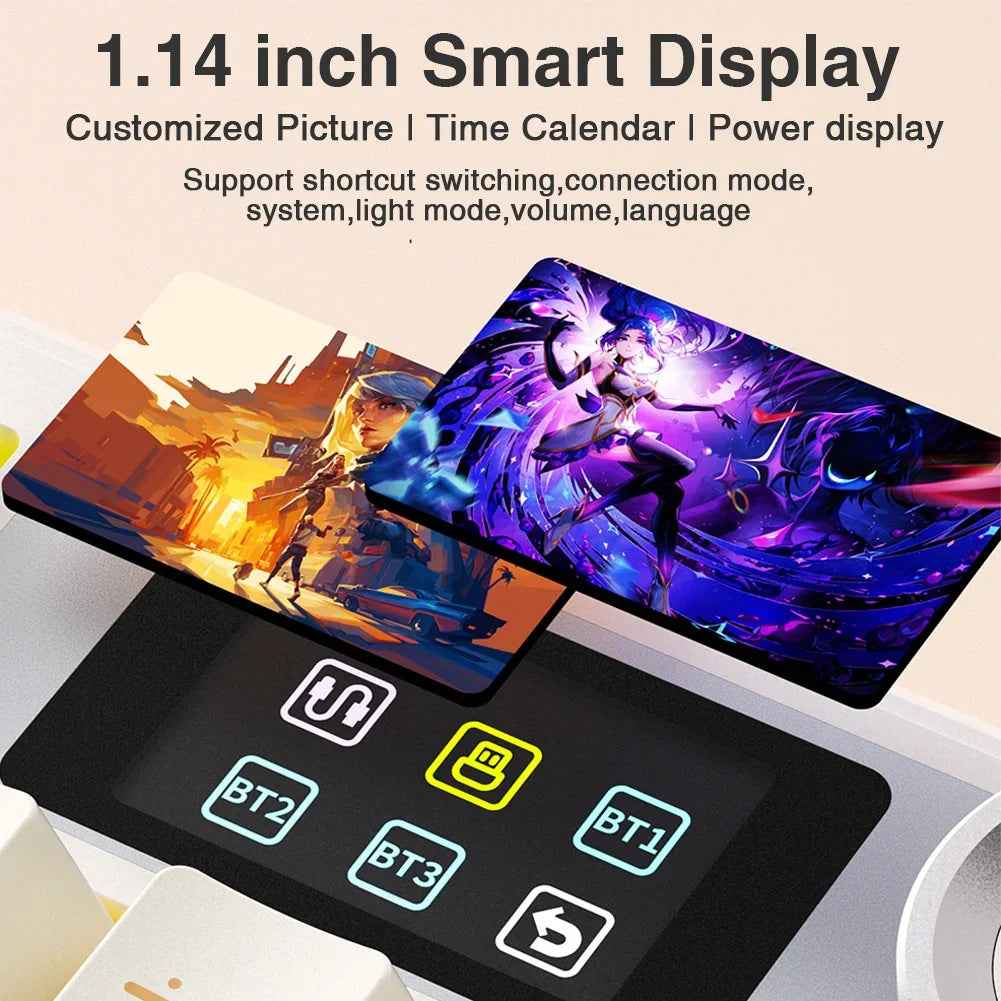 Aula F108 Pro Mechanical Keyboard RGB Backlit Triple Mode Connectivity